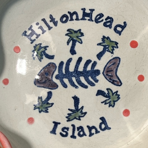 Louisville Stoneware pottery Hilton Head Island trinket dish bowl - Picture 2 of 9